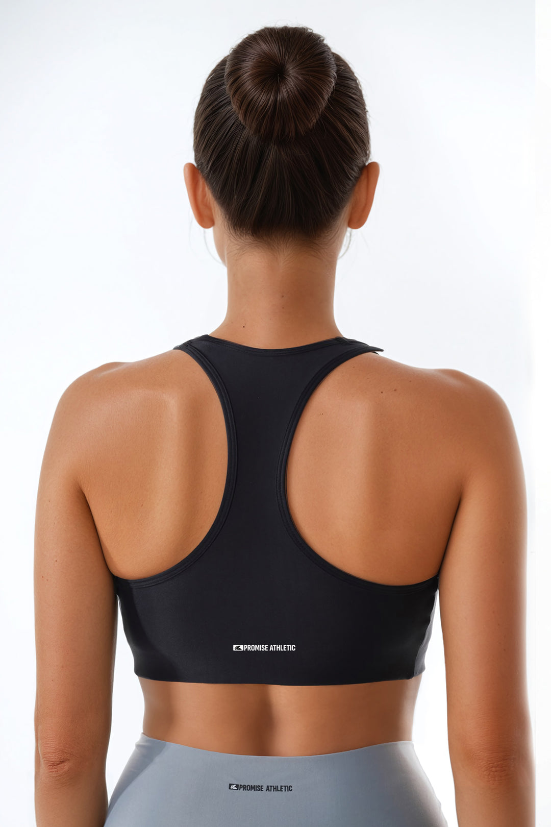 Siyah sportsbra arka yakın açık- Promise Athletic