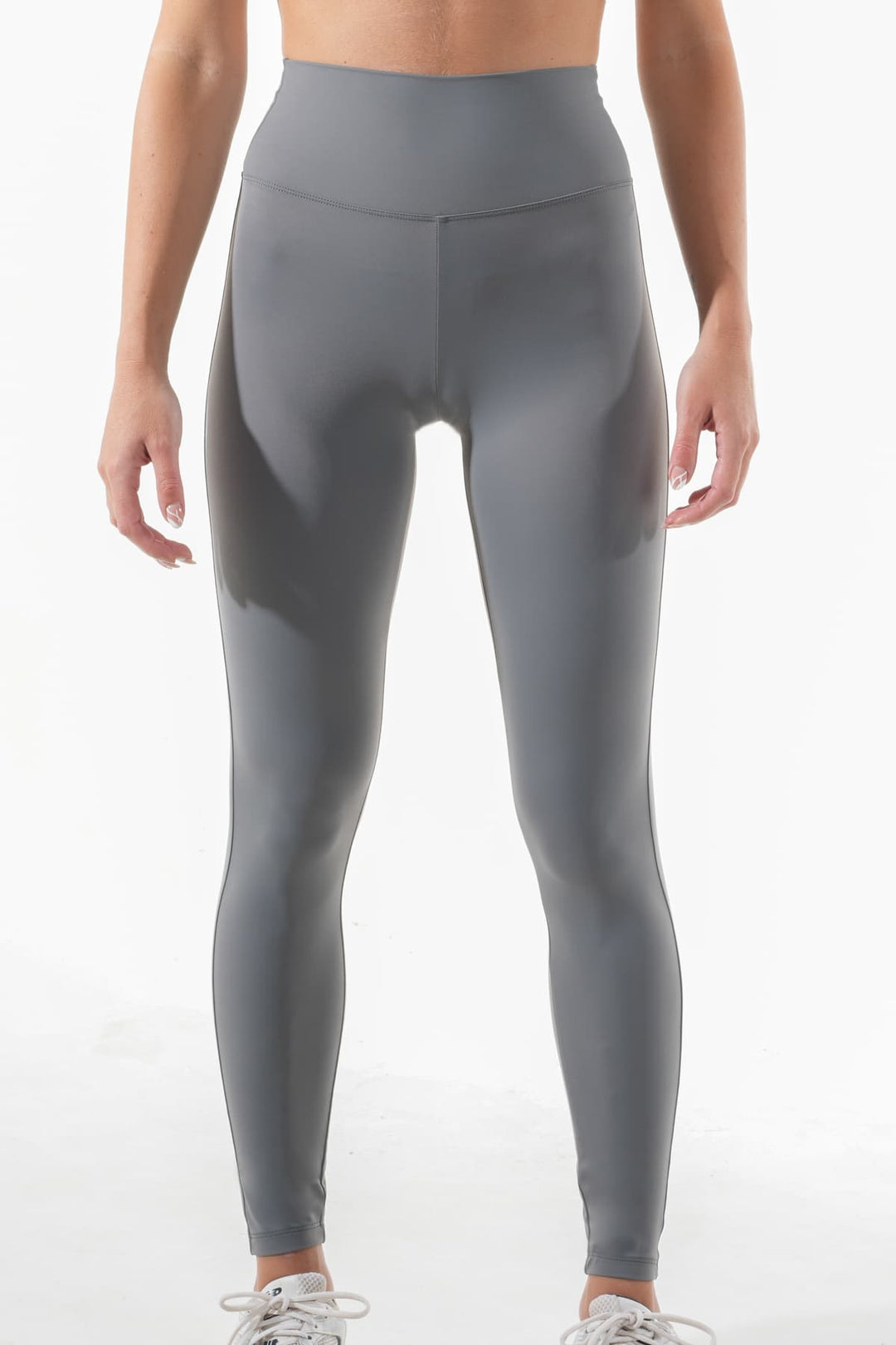 Destiny High Rise Polyamide stretch leggings#color_smoked-pearl